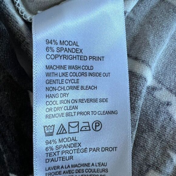 Tommy Bahama Fronds Falling Tambour Faux-Wrap Dress Medium V Neck Tropical - Picture 14 of 16